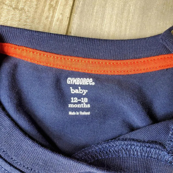 Gymboree Crab "Pinch Me I'm Cute" Blue and Red One Piece Bodysuit Size 12-18m - Picture 2 of 11